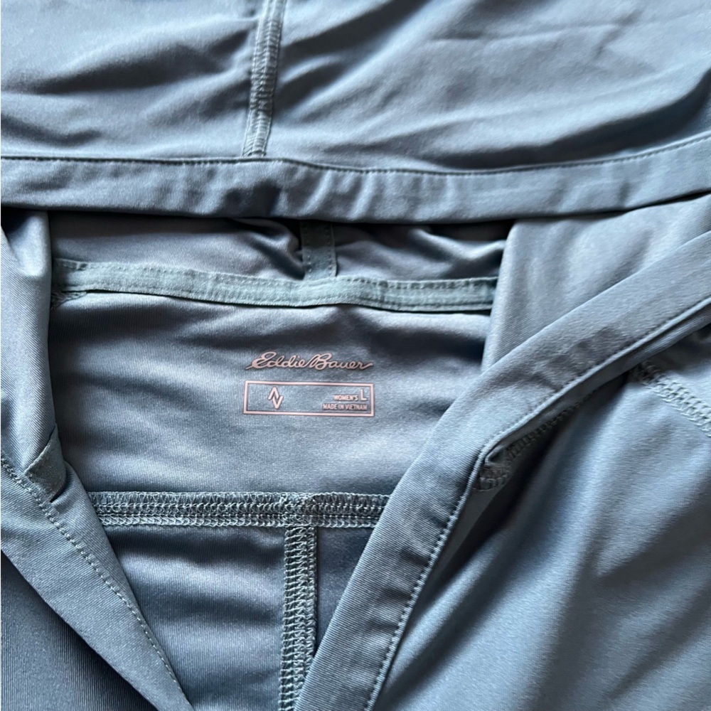 Women’s Eddie Bauer Blue Pull Over Hoodie - Picture 3 of 7